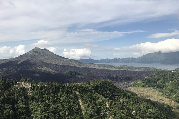 Batur Volcano and lake view